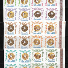 ROMANIA 1964 - MEDALII OLIMPICE (NEDANTELATE), BLOCURI,MNH - LP 596a