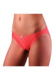 Chilot tanga din bumbac cu dantelă, Esli LTA 130 - Coral, 94 (S), Conte Elegant