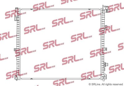 Radiator Bmw X5, X6, X7, motor: 3.0 R6 T, radiator auxiliar; intrare/iesire conectare rapida, 625x545x26, SRLine, Aluminiu/ Plastic brazat, foto