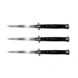 Set 3 Bricege automate, Italian Blade, Stiletto,IdeallStore&reg;, otel inoxidabil, 33 cm, husa inclusa