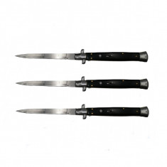 Set 3 Bricege automate, Italian Blade, Stiletto,IdeallStore®, otel inoxidabil, 33 cm, husa inclusa