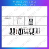 Lumini ambientale Mercedes GLE GLS W166 2012-2019, control OEM sau telefon