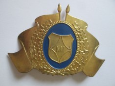 Cuc/Semn armă caschetă 105 X 75 mm MI(Ministerul de Interne) anii 90