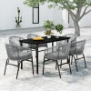 VidaXL Set mobilier de grădină, 7 piese, gri 3099236