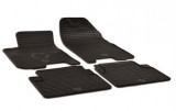 Covorase Auto Cauciuc Chevrolet Aveo Lacetti (2004-2010) Umbrella - Set 4 Bucati, Gri Carbon, Anti-Alunecare, Bordura Inalta