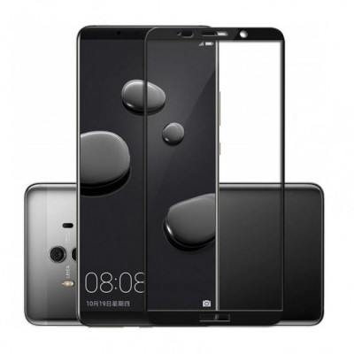 Folie sticla 6D compatibila cu Huawei Mate 10 pro - Margine Neagra foto
