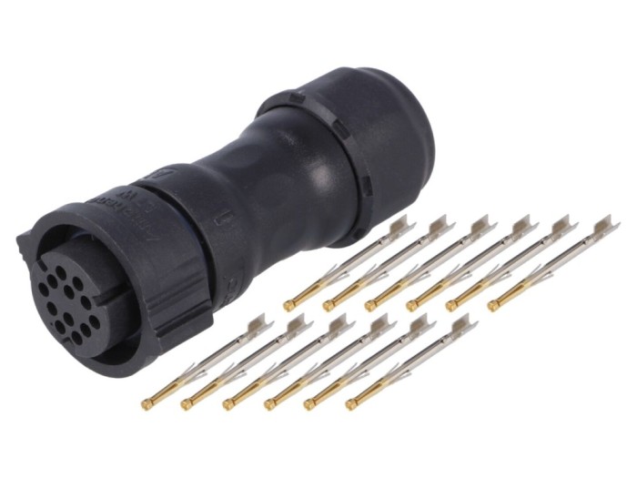 Conector Circular Mamă 12 pini IP68