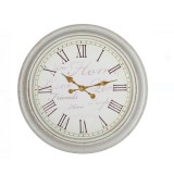 Ceas de Perete Vintage Alb Brushed, 50 cm &ndash; Eleganta si Stil Clasic