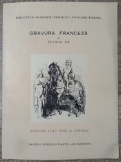 Gravura franceza in secolul XIX 1961 foto