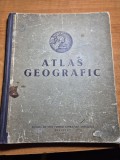 Atlas geografic - din anul 1953 - format mare - coperti catonate