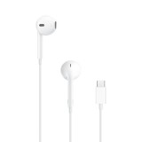 CASTI Apple EarPods, pt. smartphone, cu fir, intraauriculare - butoni, microfon pe fir, conectare prin USB Type-C, alb, &quot;myqy3zm/a&quot; (timbru verde 0.18