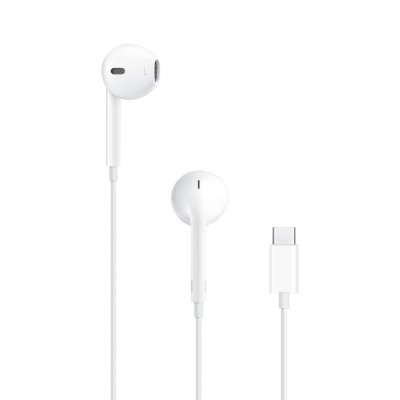CASTI Apple EarPods, pt. smartphone, cu fir, intraauriculare - butoni, microfon pe fir, conectare prin USB Type-C, alb, &amp;quot;myqy3zm/a&amp;quot; (timbru verde 0.18 foto