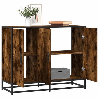 vidaXL Dulap, stejar fumuriu, 94x35x76 cm, lemn prelucrat 849006 foto