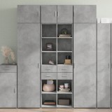 VidaXL Dulap &icirc;nalt, gri beton, 70x42,5x185 cm, lemn prelucrat