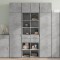 Gossi dulap inalt, gri beton, 70x42,5x185 cm, lemn prelucrat