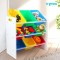 Raft depozitare jucarii cu 9 cosuri multicolore, U-Grow