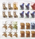 FAUNA PROTEJATA DIN ROMANIA,SET 6 MINICOLI,2019,Lp.2237d, MNH ** ROMANIA., Nestampilat