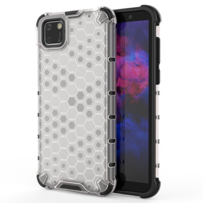 Husa HUAWEI Y5p - Gel TPU Honeycomb Armor (Transparent) foto