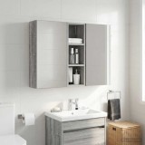 vidaXL Dulap de perete pentru baie Sonoma gri 20 x 16 x 62,5 cm 889308