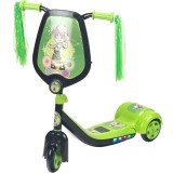Trotineta de copii, Action One, Scout, cu lumini si muzica, Verde