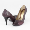 Pantofi cu toc dama piele naturala - Nike Invest violet - Marimea 40