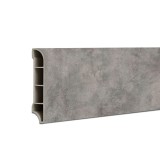Vinil SPC margine de podea Serona efect de piatră gri nisip 2400x60x12 mm