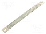 Trese bandă de &icirc;mpăm&acirc;ntare 25mm2 &Oslash;1: 9mm &Oslash;2: 9mm 150A L: 0,23m