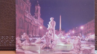 ITALIA - ROMA - PIATA NAVONA, NOAPTEA - NECIRCULATA. foto
