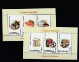 Romania 2003-Flora,Ciuperci comestibile si otravitoare,blocuri dantelate,MNH, Nestampilat