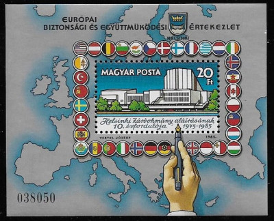 C1787 Ungaria 1985 - Europa bloc neuzat,perfecta stare foto