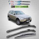 Cumpara ieftin Ștergătoare BMW X3 E83 (2003&ndash;2006) Pre-Facelift Hibrid | Set Complet &ndash; TeamCar&reg;