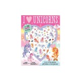 Puffy Stickers I Love Unicorns