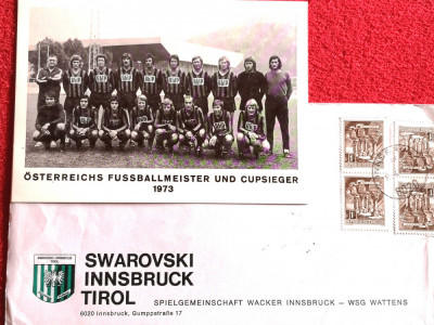 Foto fotbal - FC SWAROVSKI INNSBRUCK (Austria) sezonul 1972/1973 foto