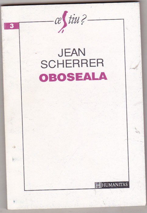 bnk ant Jean Scherrer - Oboseala