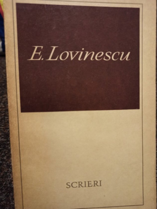 E. Lovinescu - Scrieri, vol. 3 (1970)