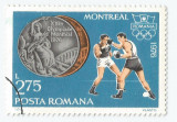 **Romania, LP 923/1976, Medalii Olimpice, J.O. de Vara, Montreal, eroare 1, obl.