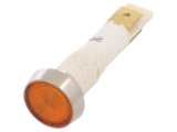 Lampă LED Control Galbenă 24V &Oslash;10mm Plastic