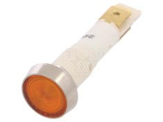 Lampa LED Control Galbena 24V ?10mm Plastic foto