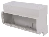 Carcasă pentru șină DIN, gri, 90.5x142.3x62mm
