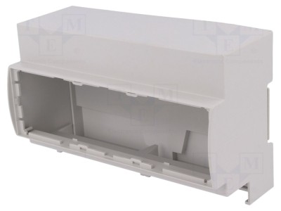 Carcasă șină DIN gri 8 module foto