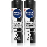 Nivea Men Black &amp; White Invisible Original spray anti-perspirant (ambalaj economic) pentru bărbați