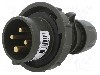 Conector alimentare AC, IEC 60309, IP67, 16A, 400V AC, 4 pini, PCE - 0142-6.U