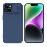 Cumpara ieftin Husa pentru iPhone 15 Plus, Nillkin CamShield Silky MagSafe Silicone, Midnight Blue