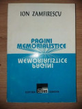 Pagini memorialialistice- Ion Zamfirescu