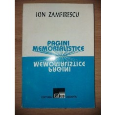 Pagini memorialialistice- Ion Zamfirescu