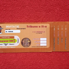 Invitatie-abonament fotbal RAPID BUCURESTI (sezonul 2006/2007)