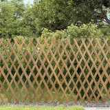 vidaXL Gard trelis extensibil 2 pcs Maro deschis 100 x 105 cm Bambus 42028067