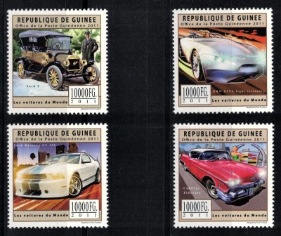 GUINEEA 2011 - Automobile /serie completa MNH foto