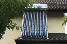 Kit Panou solar apa calda INOX presurizat 1ENERGY, 150 litri, 15 tuburi heat-pipe