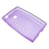 Husa silicon mov (tip fagure) pentru LG Optimus L3 E400